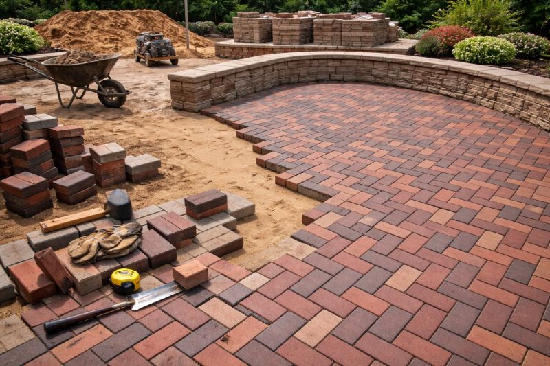 Patio Brick Installation in Warwick, RI